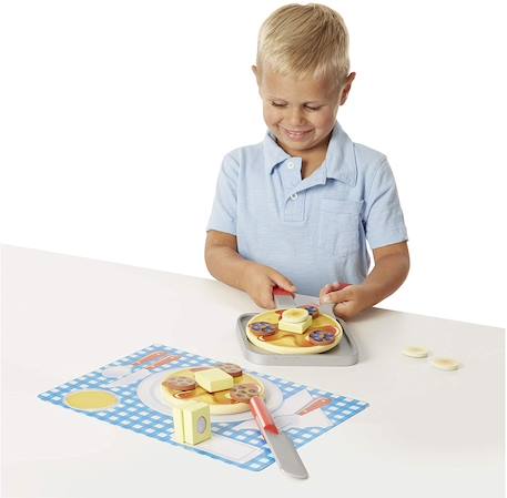 Kit pour pancakes en bois Gris 3 - vertbaudet enfant 