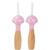 Corde à sauter rose à pois Rose 1 - vertbaudet enfant 