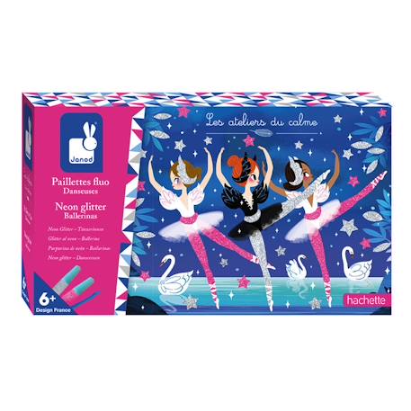 Set créatif paillettes fluo danseuses Rose 1 - vertbaudet enfant 