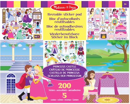 200 autocollants réutilisables - princesses Rose 1 - vertbaudet enfant 