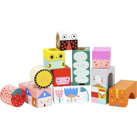 Cubes sonores suzy ultman Blanc 1 - vertbaudet enfant 