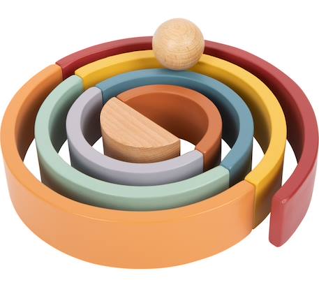 Arc-en-ciel en bois safari Beige 5 - vertbaudet enfant 