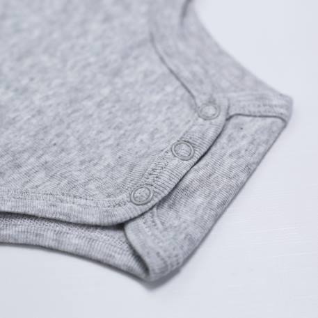 Lot de 2 bodies bébé manches longues Gris 4 - vertbaudet enfant 