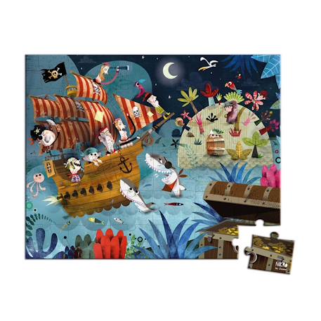 Puzzle chasse au trésor 36 pcs Marron 2 - vertbaudet enfant 