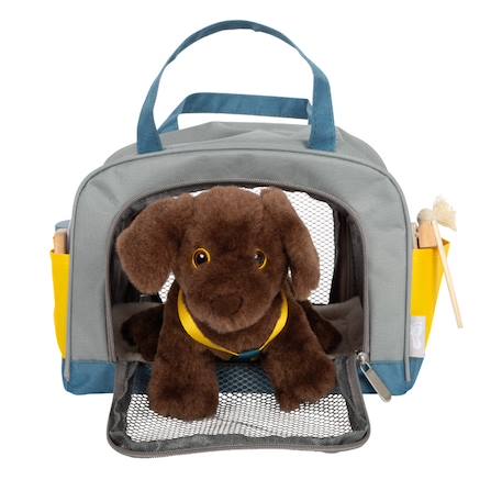 Chien avec sac et kit de soins Gris 3 - vertbaudet enfant 