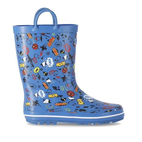 Bottes de pluie caoutchouc apolloton Bleu+Rouge 3 - vertbaudet enfant 