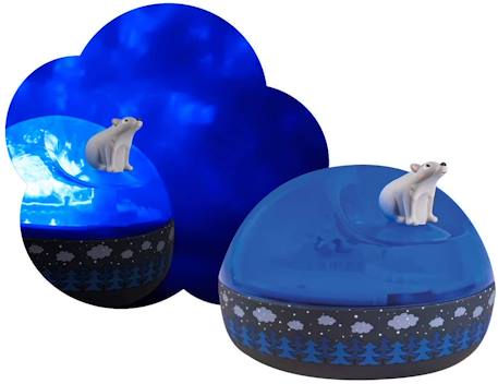 Projecteur musical d'aurores boréales ours Bleu 3 - vertbaudet enfant 