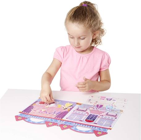 Livret d'autocollants reliefs repositionnables princesses Rose 4 - vertbaudet enfant 