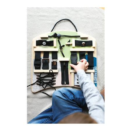 Planche motricité fermetures fixation Beige 4 - vertbaudet enfant 