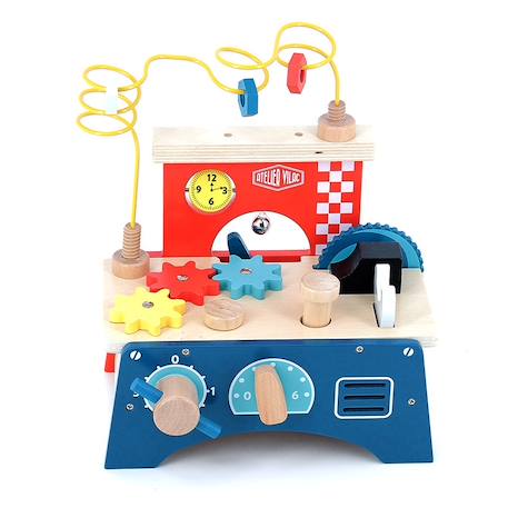 Établi d'éveil multi-activités Rouge 2 - vertbaudet enfant 