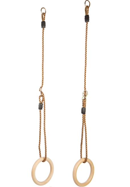 Anneaux de gymnastique en bois Beige 1 - vertbaudet enfant 