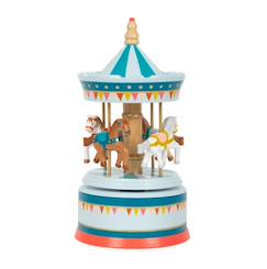 Linge de maison et décoration-Décoration-Boîte à musique carrousel à chevaux
