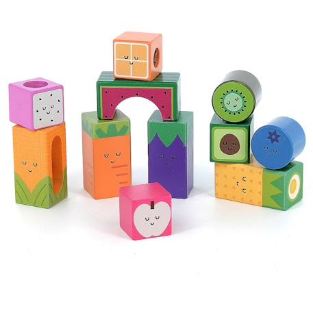 Cubes sonores fruits andy westface Orange 1 - vertbaudet enfant 