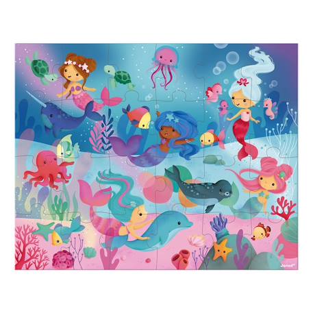 Puzzle sirènes 24 pcs Rose 3 - vertbaudet enfant 