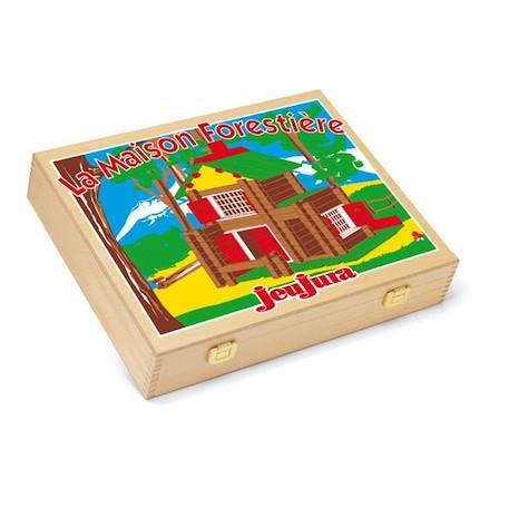 Coffret chalet en bois 135 pièces Marron 1 - vertbaudet enfant 
