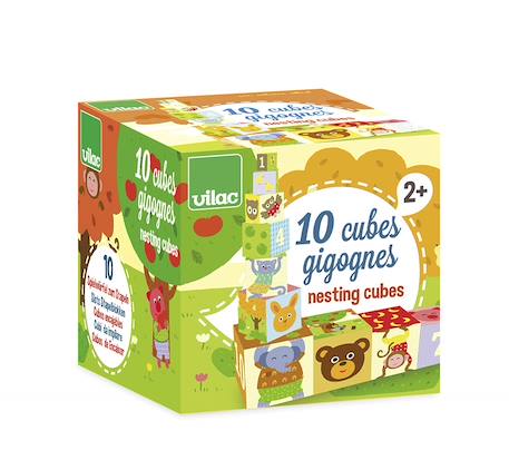 Cubes gigognes animaux Vert 1 - vertbaudet enfant 