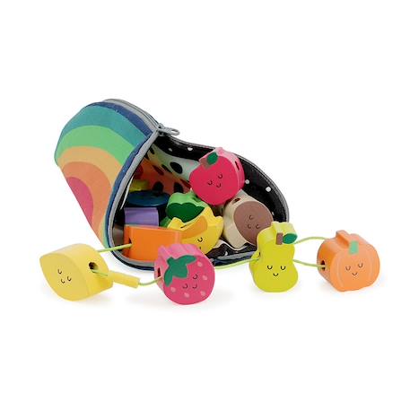 Perles en bois tutti frutti Rouge 2 - vertbaudet enfant 