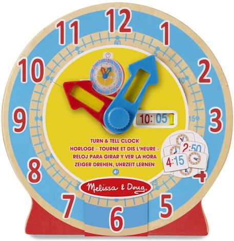 Horloge tourne et dis l'heure Bleu 4 - vertbaudet enfant 