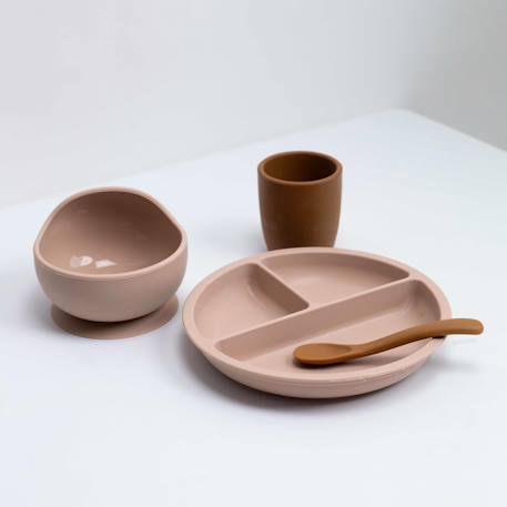 Coffret à ventouse en silicone pour bébé Caramel 1 - vertbaudet enfant 