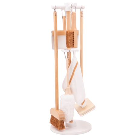 Set de ménage en bois Blanc 1 - vertbaudet enfant 