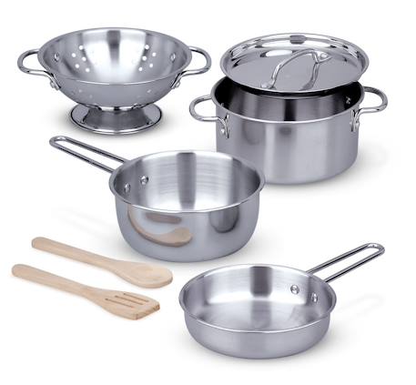 Assortiment poêlons et casseroles Gris 2 - vertbaudet enfant 