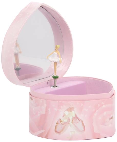 Grand coeur musical ballerine rose Rose 1 - vertbaudet enfant 