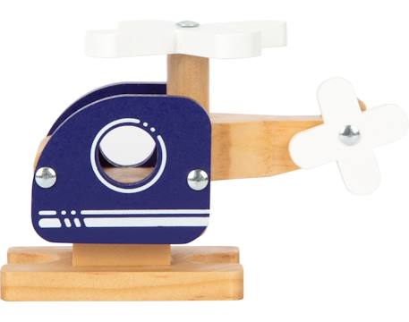 Hélicoptère en bois bleu Bleu 6 - vertbaudet enfant 
