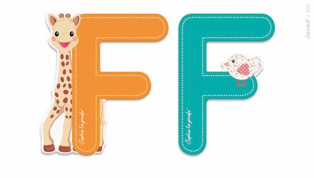 Lettre f sophie la girafe Orange 1 - vertbaudet enfant 