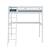Lit mezzanine 2 places bois massif aaron Blanc+Bois 5 - vertbaudet enfant 