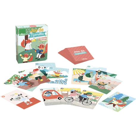 Jeu de 7 familles michelle carlslund Vert 2 - vertbaudet enfant 