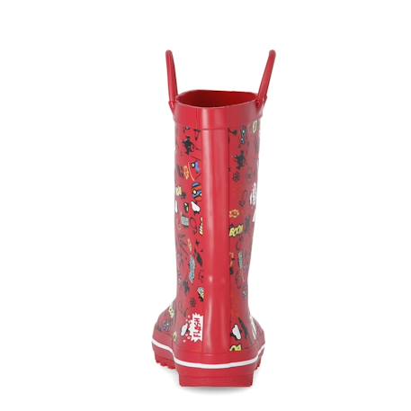 Bottes de pluie caoutchouc apolloton Bleu+Rouge 6 - vertbaudet enfant 