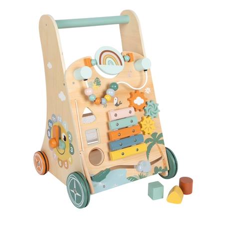 Chariot de marche safari Beige 1 - vertbaudet enfant 