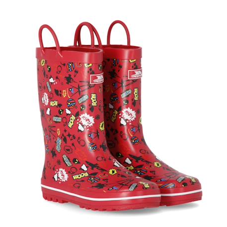 Bottes de pluie caoutchouc apolloton Bleu+Rouge 10 - vertbaudet enfant 
