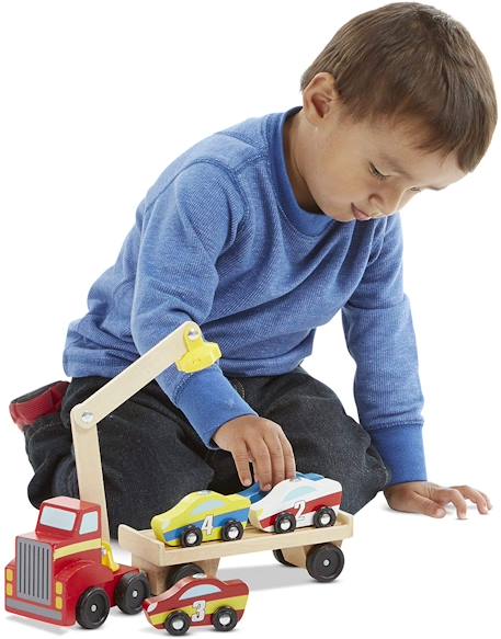 Remorqueur magnétique de voitures Bleu 2 - vertbaudet enfant 