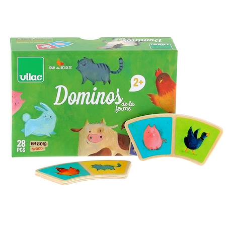 Dominos a la ferme Vert 1 - vertbaudet enfant 