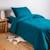 Housse de couette 1 personne pur coton bio Blanc+Bleu nuit+Ecru+Eucalyptus+Gris tourterelle+Rose nude+Terracotta 7 - vertbaudet enfant 