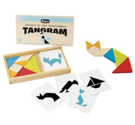 Tangram en bois Beige 2 - vertbaudet enfant 