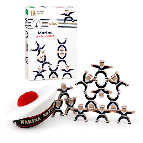 Jeu d'équilibre les p'tits matelots Bleu 3 - vertbaudet enfant 