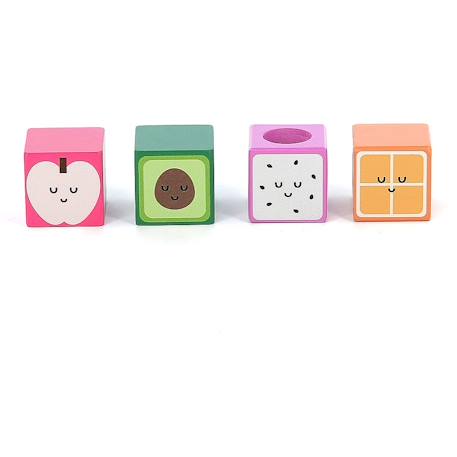 Cubes sonores fruits andy westface Orange 3 - vertbaudet enfant 