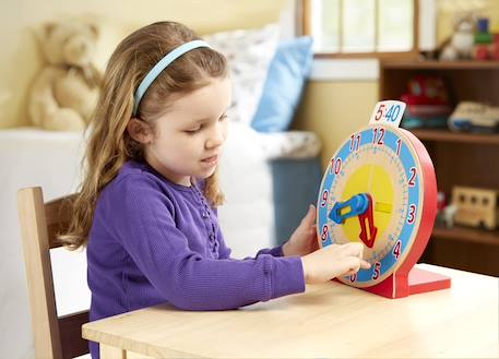 Horloge tourne et dis l'heure Bleu 3 - vertbaudet enfant 
