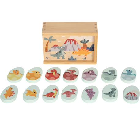 Jeu de mémo dino Beige 2 - vertbaudet enfant 
