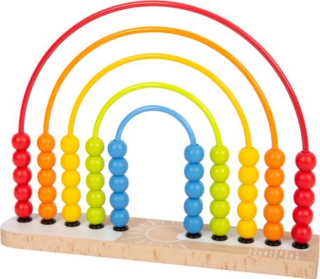 Circuit de motricité et boulier arc-en-ciel Rouge 1 - vertbaudet enfant 