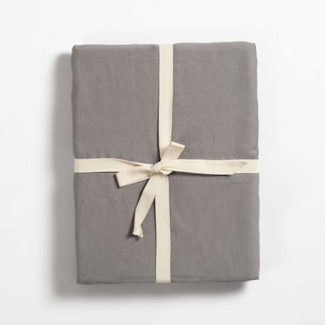 Housse de couette 1 personne pur coton bio Blanc+Bleu nuit+Ecru+Eucalyptus+Gris tourterelle+Rose nude+Terracotta 30 - vertbaudet enfant 