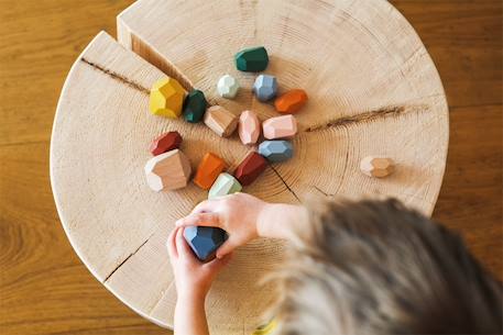 Pierres d'équilibre en bois safari Beige 3 - vertbaudet enfant 