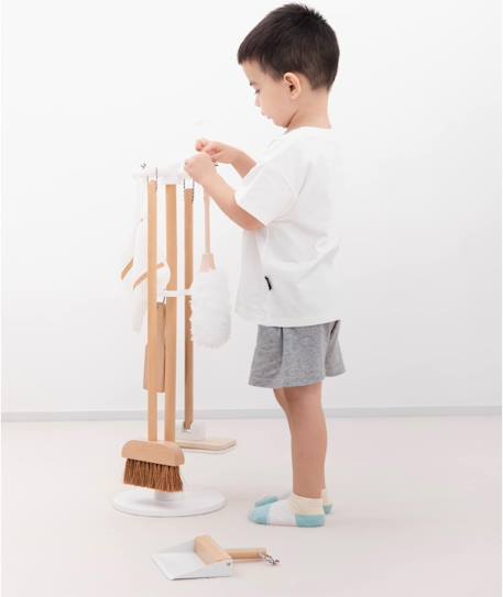 Set de ménage en bois Blanc 6 - vertbaudet enfant 