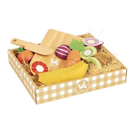 Fruits et légumes à découper - jour de marché Beige 1 - vertbaudet enfant 