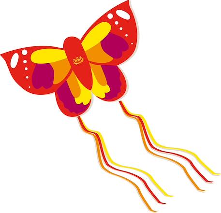 Cerf volant papillon Rouge 2 - vertbaudet enfant 