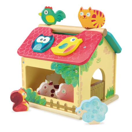 Boite à formes ferme Beige 1 - vertbaudet enfant 