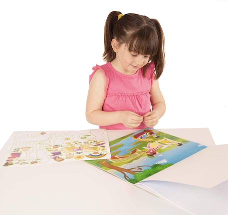 200 autocollants réutilisables - princesses Rose 5 - vertbaudet enfant 