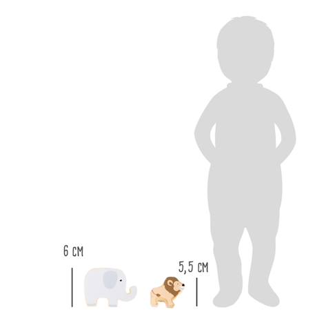 Animaux à empiler safari Beige 5 - vertbaudet enfant 
